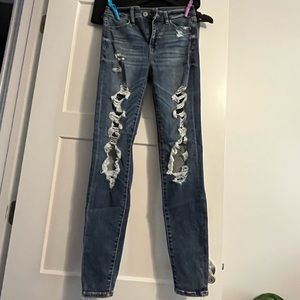 AE Distressed Skinny Jeans